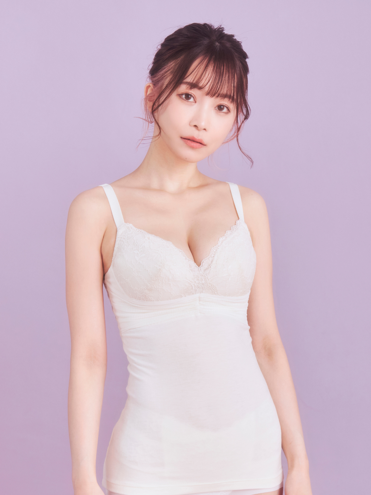吸湿発熱素材 リフトアップノンワイヤーブラキャミ – miour
